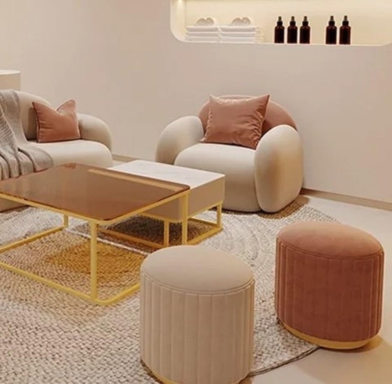 Aroma Homes طقم أرائك منحني حديث – أريكة غرفة معيشة مستوحاة من السحاب مع كراسي ذراعين ناعمة وأرائك عثمانية - Image 2